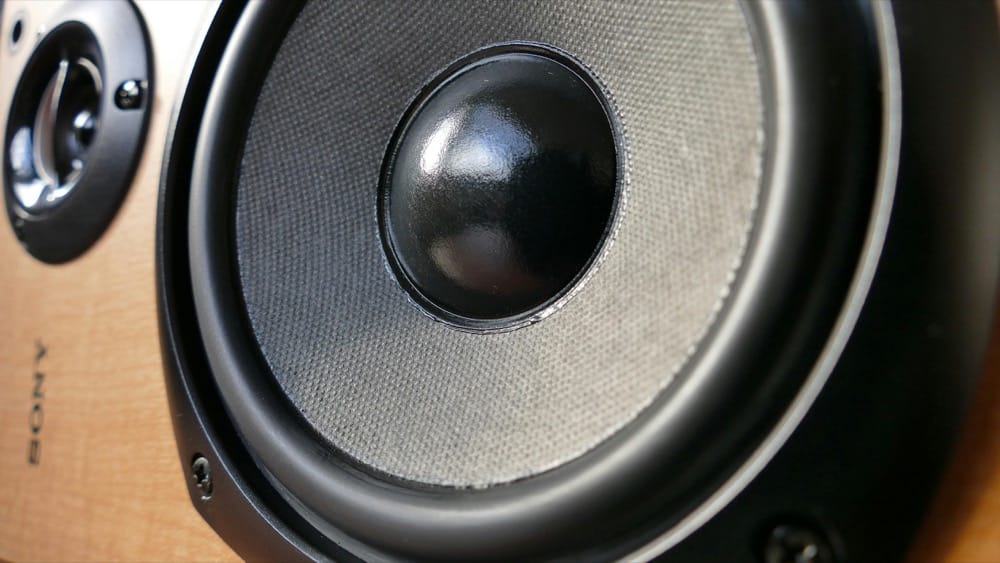 Close up photo of a speaker